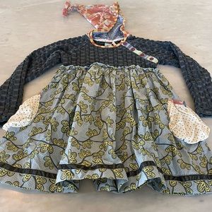 Matilda Jane Girls Monroe Hooded Dress Heart Soul Pride Character Counts 6 New